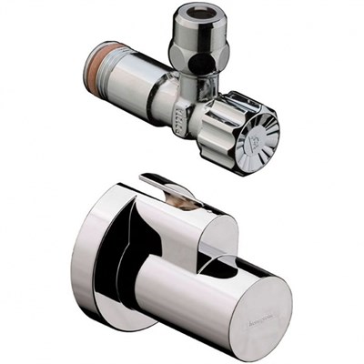 Запорный вентиль Hansgrohe 13954000 угловой Хром - фото 389126