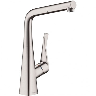 Смеситель для кухни Hansgrohe Metris 14821800 Нержавеющая сталь 14821800 - фото 389154