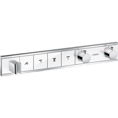 Смеситель для душа Hansgrohe Rain Select 15357400 с термостатом Белый хром 15357400 - фото 389291