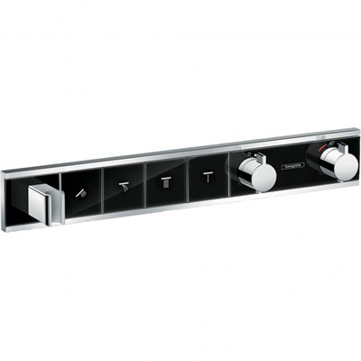 Смеситель для душа Hansgrohe RainSelect 15357600 с термостатом Хром Черный 15357600 - фото 389301