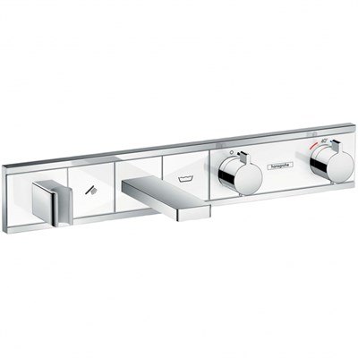 Смеситель для ванны Hansgrohe RainSelect 15359400 с термостатом Хром Белый 15359400 - фото 389311
