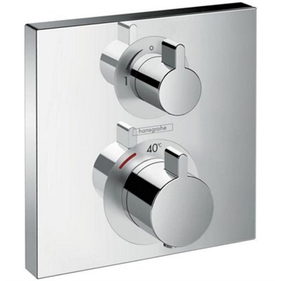 Смеситель для душа Hansgrohe Ecostat Square 15712000 с термостатом Хром - фото 389402