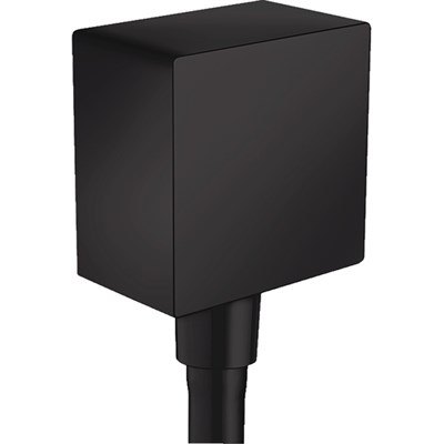 Шланговое подсоединение Hansgrohe Fixfit Square 26455670 с клапаном обратного тока Черное 26455670 - фото 390113