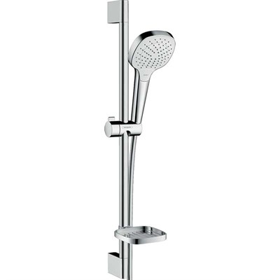 Душевой гарнитур Hansgrohe Croma Select E 26586400 Хром Белый - фото 390441