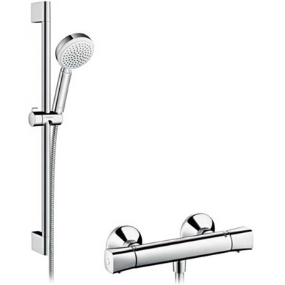 Смеситель для душа Hansgrohe Ecostat Universal 27030400 с термостатом Хром 27030400 - фото 390975