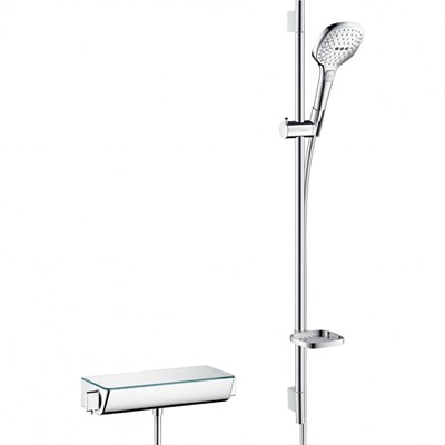 Комплект смесителя для душа Hansgrohe Ecostat Select 27039000 с термостатом и душевым гарнитуром Hansgrohe Raindance Select E Хром 27039000 - фото 390987