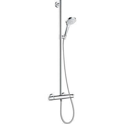 Смеситель для душа Hansgrohe Croma Select S 27247400 с термостатом Хром Белый 27247400 - фото 391117