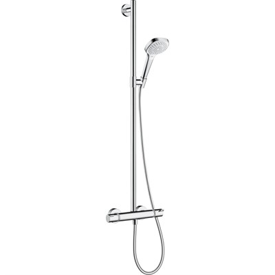 Смеситель для душа Hansgrohe Croma Select E 27248400 с термостатом Хром Белый 27248400 - фото 391120