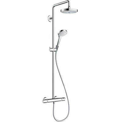 Душевая система Hansgrohe Croma Select S 27253400 с термостатом Хром Белая 27253400 - фото 391122