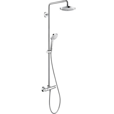 Душевая система Hansgrohe Croma Select E 27256400 с термостатом Хром Белая 27256400 - фото 391138