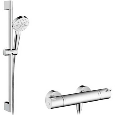 Смеситель для душа Hansgrohe Ecostat 1001 CL 27812400 с термостатом Хром - фото 391637