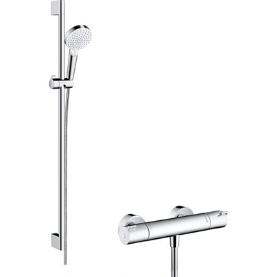 Смеситель для душа Hansgrohe Crometta Vario 27813400 с термостатом Хром 27813400 - фото 391643