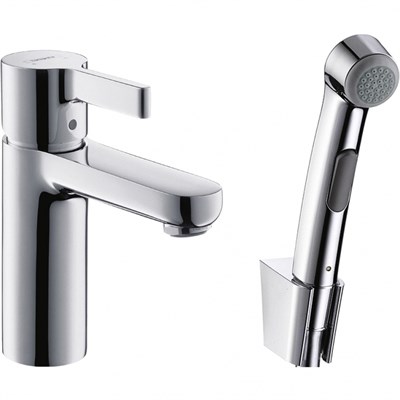Смеситель для раковины Hansgrohe Metris S 31160000 с гигиеническим душем Хром 31160000 - фото 392000