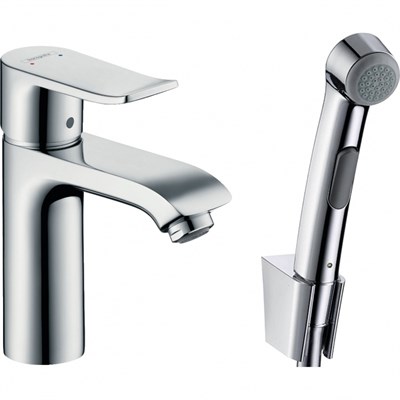 Смеситель для раковины Hansgrohe Metris 31285000 с гигиеническим душем Хром 31285000 - фото 392047