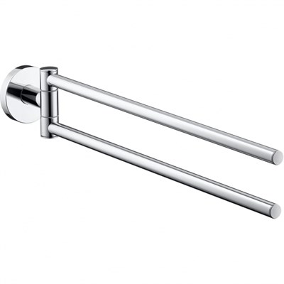 Полотенцедержатель Hansgrohe Logis 40512000 двойной Хром 40512000 - фото 392588