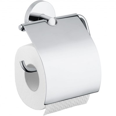 Держатель туалетной бумаги Hansgrohe Logis 40523000 с крышкой Хром - фото 392602