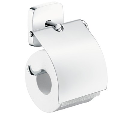 Держатель туалетной бумаги Hansgrohe PuraVida 41508000 с крышкой Хром 41508000 - фото 392611