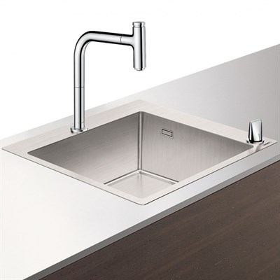 Кухонная мойка Hansgrohe C71-F450-06 43201000 со смесителем Хром - фото 392766