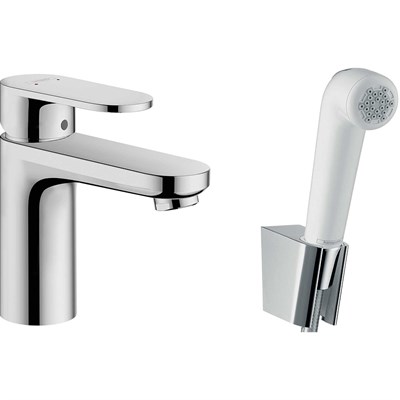 Смеситель для раковины Hansgrohe Vernis Blend 71215000 с гигиеническим душем Хром 71215000 - фото 393018