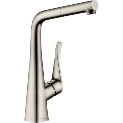 Смеситель для кухни Hansgrohe Metris M71 73812800 Нержавеющая сталь 73812800 - фото 394001