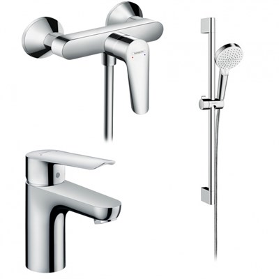 Комплект смесителей Hansgrohe SET Logis E 100 (d) Хром - фото 394368