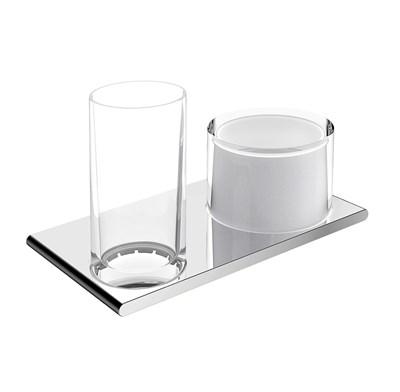держатель со стаканом и дозатором Keuco Edition 400 11553 019000 Хром 11553019000 - фото 432301