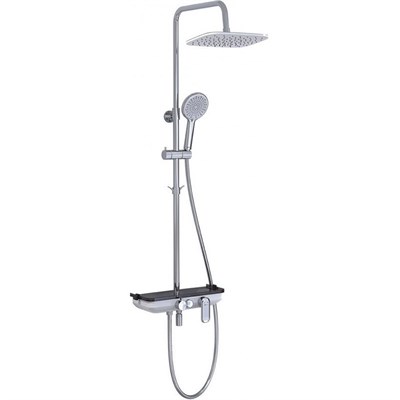 Душевая система Lemark Tropic LM7012C с изливом, хром LM7012C - фото 438099