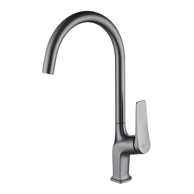 Смеситель Lemark Bronx LM3705GM, для кухни, графит LM3705GM - фото 441010