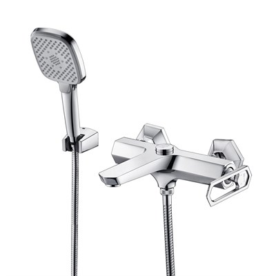 Смеситель Lemark Prizma LM3914C для ванны и душа с гарнитуром, хром LM3914C - фото 441019