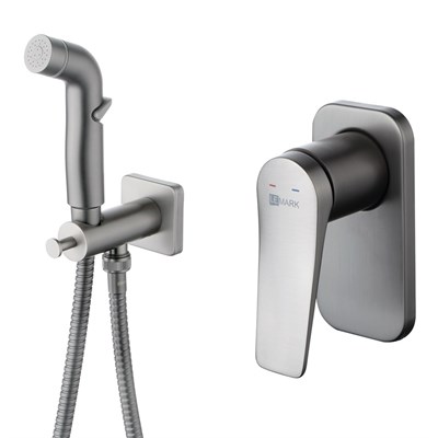 Гигиенический душ Lemark Bronx, LM3719GM, со смесителем, графит LM3719GM - фото 441025