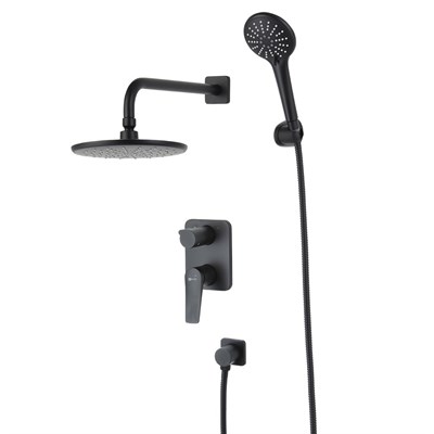 Душевая система Lemark Bronx LM3729BL, черный LM3729BL - фото 441067