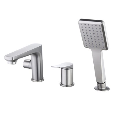 Смеситель Lemark Bronx LM3745GM, на борт ванны, графит LM3745GM - фото 441069