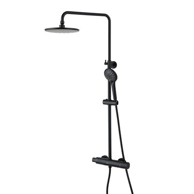 Душевая система Lemark Bronx LM3770BL, термостатическая, черный LM3770BL - фото 441081