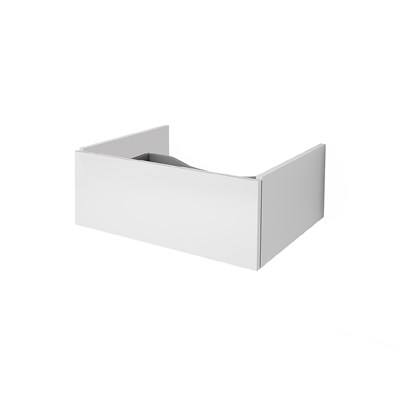 Ящик Dreja  BOX, 60 см, подвесной, для стеклянной столешницы LINE, 1 ящик, push-to-open, белый глянец (99.9100) 99.9100 - фото 441635