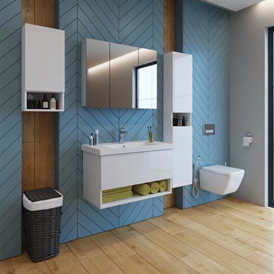 Подвесной шкаф Dreja Perfecto 35 99.0810 подвесной, белый глянец 99.0810 - фото 441742