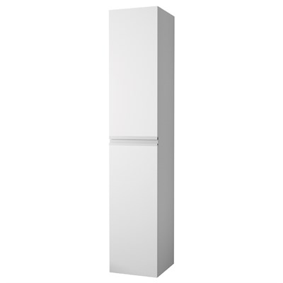 Пенал Dreja  GRACE, 35 см, подвесной/напольный, правый, 2 дверцы, 4 стеклянные полки, белый глянец (99.0907) - фото 442065
