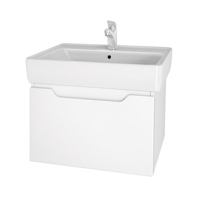 Тумба под раковину Dreja Eco Tiny 50 99.1901 подвесная, Белая 99.1901 - фото 442351