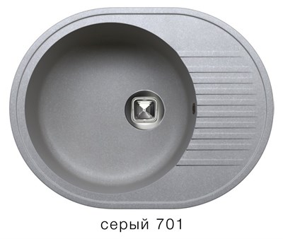 Кухонная мойка Tolero (R-122 №701 Серый) (765896) - фото 444051