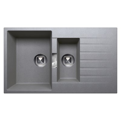 Мойка кухонная Tolero Loft TL-860 серый 473882 473882 - фото 444057