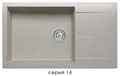 Мойка кухонная Polygran GALS-862 серый 444584 444584 - фото 444339