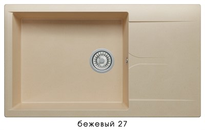 Кухонная мойка  Polygran (Gals-862 Бежевая №27) (444614) 444614 - фото 444341