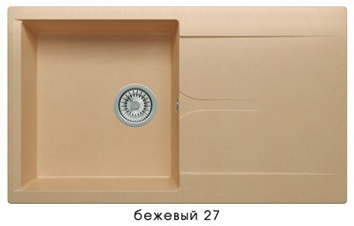 Кухонная мойка  Polygran (Gals-860 № 27 бежевый) (408029) 408029 - фото 444351