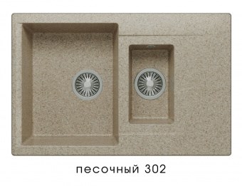 Кухонная мойка Polygran Brig-770 №302 621435 Песочная 621435 - фото 444366
