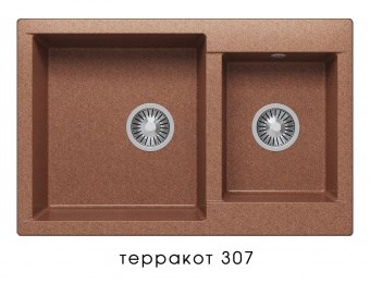 Мойка кухонная Polygran BRIG-772 терракот 621527 621527 - фото 444379