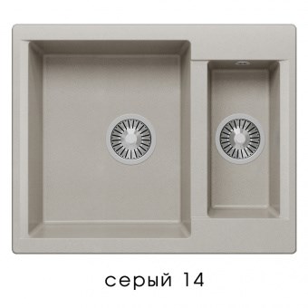 Кухонная мойка Polygran Brig-620 №14 407916 Серая 407916 - фото 444383