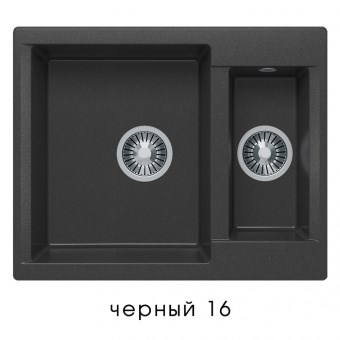 Кухонная мойка Polygran Brig-620 №16 407923, Черная 407923 - фото 444385