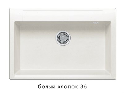 Кухонная мойка Polygran Argo-760 №36 473387, Белый хлопок 473387 - фото 444410