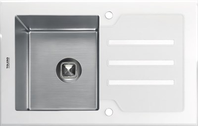 Кухонная мойка Tolero (Glass TG-780 белая) (129610) 129610 - фото 444416