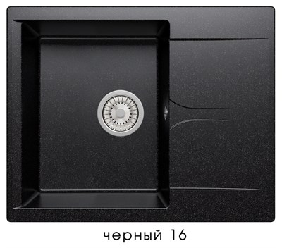Мойка кухонная Polygran GALS-620 чёрный 444515 444515 - фото 444431