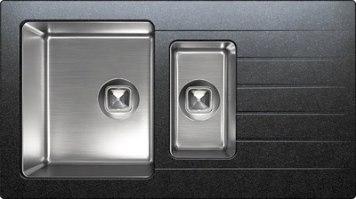 Мойка кухонная Tolero Twist TTS-890K чёрный 474469 474469 - фото 444688